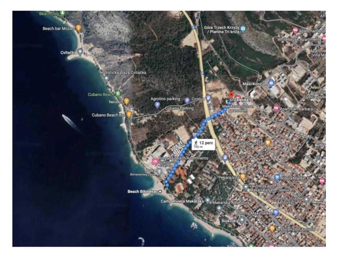 Makazura Sunset Lejlighed Makarska Eksteriør billede